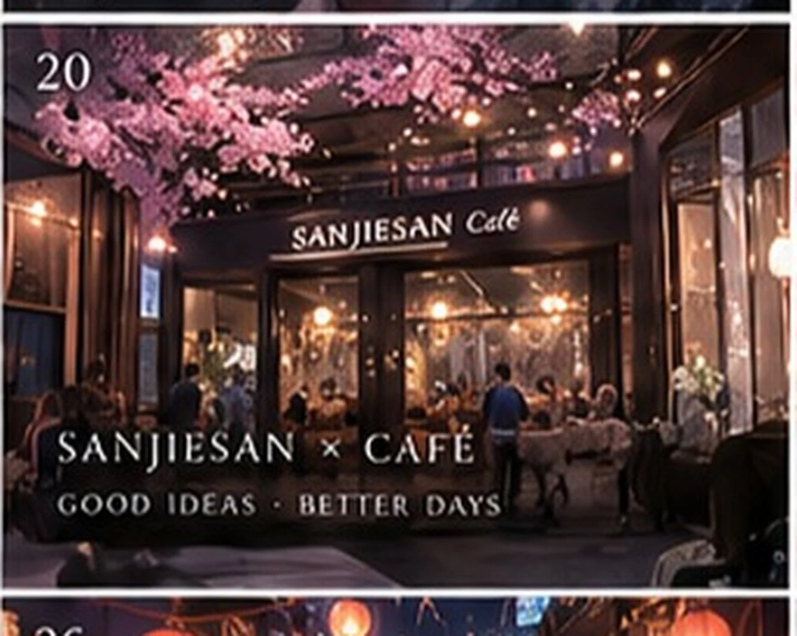 A place to meet · cafe concept · Sanjiesan concept artwork
